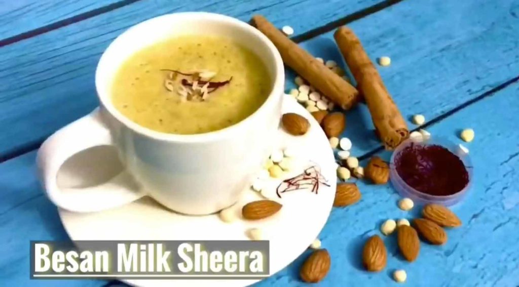 Besan Milk Sheera